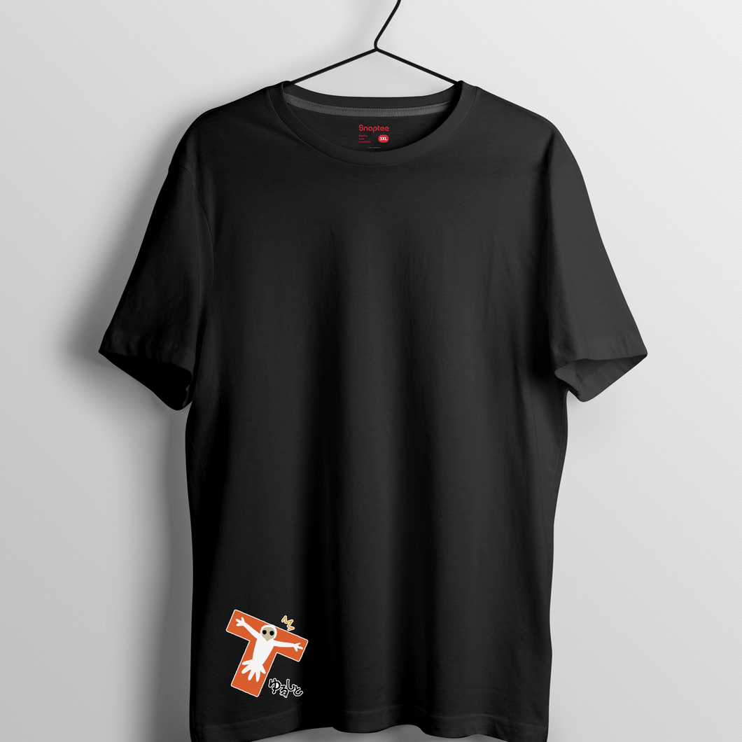 新世紀福音戰士系列 T-shirt - 第二使徒(黑色)
