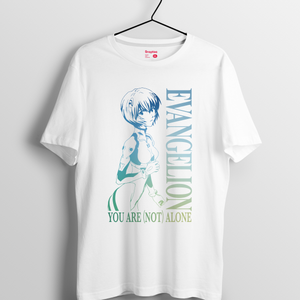 新世紀福音戰士系列 T-shirt - 綾波麗(白色)