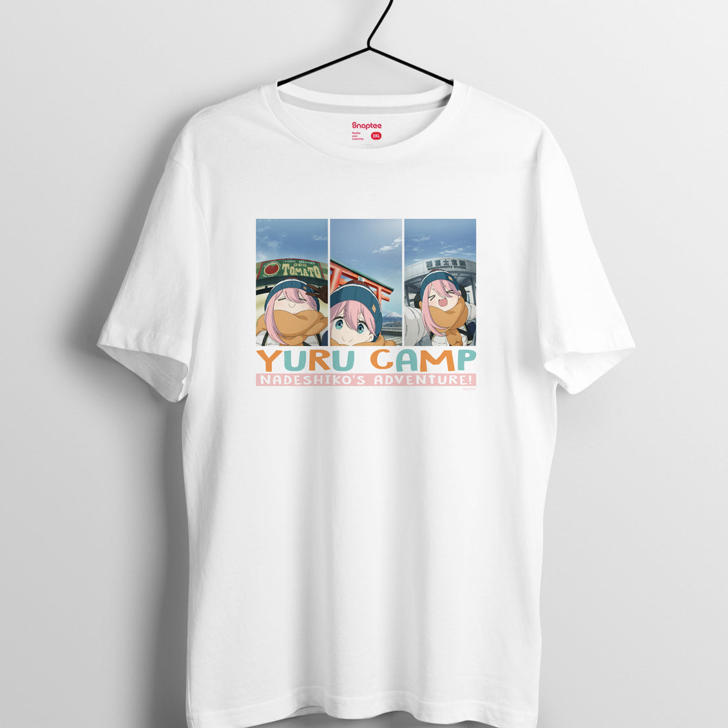 搖曳露營系列 T-shirt  -  撫子(白色 Tee01B)