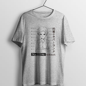 約定的夢幻島 系列 T-shirt - No.22194 諾曼 (灰色)
