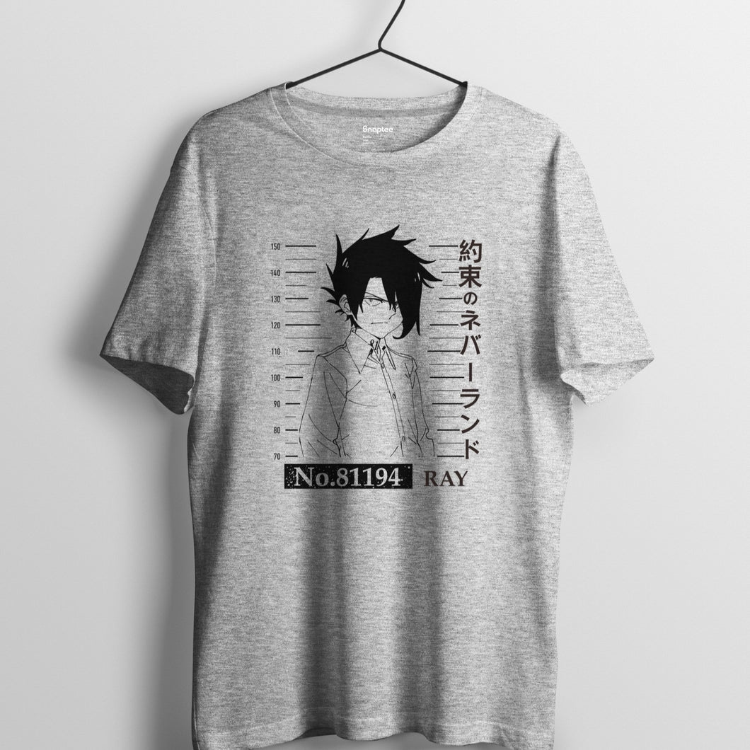 約定的夢幻島 系列 T-shirt - No.81194 雷  (灰色)